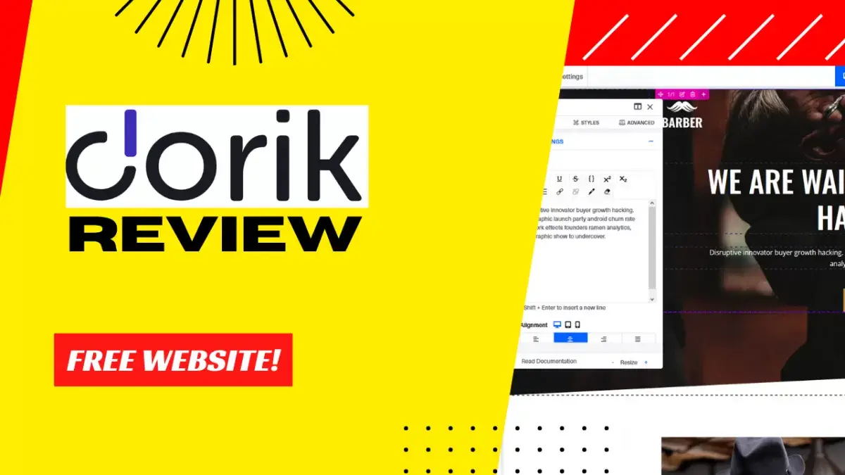 Building a website with Dorik