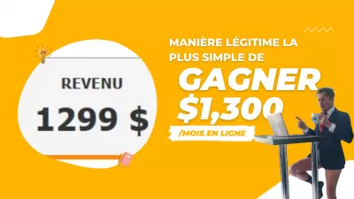 Quelle Est La Façon Légitime La Plus Simple De Gagner 1300 $ Par Mois En Ligne?