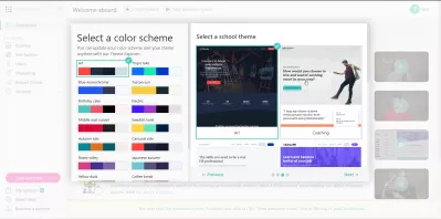 Free Trial! Create An Online School With LearnWorlds : Color scheme and school theme choice