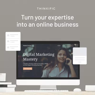 Podia vs Thinkific : Thinkific: Create, Market & Sell with the #1 Online Course Platform