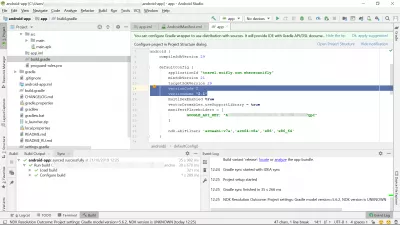 Як зробити APK з Android Studio? Створіть підписаний пакет : Оновлення версії коду програми у файлі Android Studio build.gradle