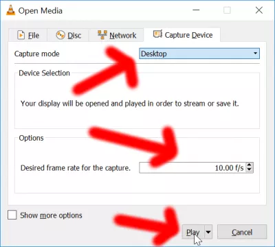 Windows 10에서 화면을 녹화하는 4 가지 무료 방법! : VLC 녹음 버튼을 눌러 화면 녹화를 시작하십시오.