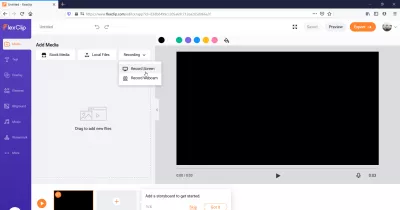 4 brezplačni načini snemanja zaslona v sistemu Windows 10! : Možnost snemanja zaslona Windows 10 v FlexClip