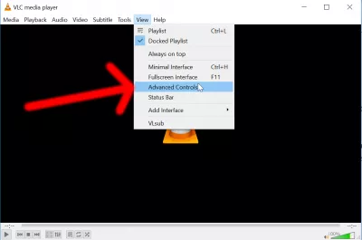 4 gratis sätt att spela in skärm på Windows 10! : VLC avancerade kontroller som lägger till VLC-inspelningsknappen i gränssnittet