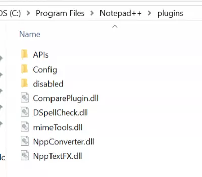 Не вдається завантажити 32-бітний плагін Notepad ++ : 64-бітна плагінова папка в програмі "Файли"