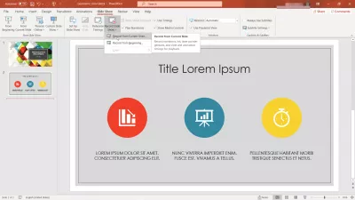 כיצד להקליט שיא Windows בחינם עם Powerpoint? : אפשרות הקלטת מצגת שקופיות ב- PowerPoint כדי להוסיף הקלטת פנים למצגת