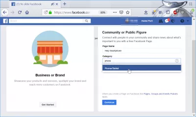 Bir FaceBook iş sayfası nasıl oluşturulur? : Facebook iş sayfasını başlatma